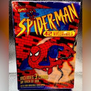 Spider-Man Marvel Comics 42 Valentines Day cards Sealed
